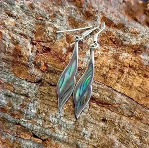 925 Sterling earrings  and abalone